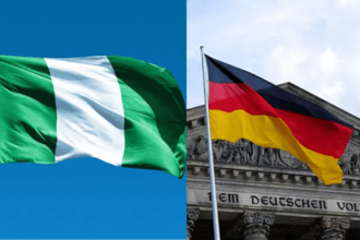 Nigeria and Germany national flag