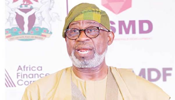 Nigeria’s Minister of Solid Minerals, Dele Alake, speaking at the Kenya Mining Investment Conference and Exhibition 2026.